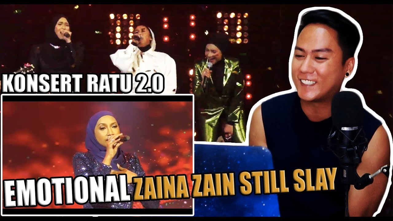 Ziana Zain - Menangis Nyanyi Lagu BERPISAH JUA di Konsert RATU 2 0 | REACTION