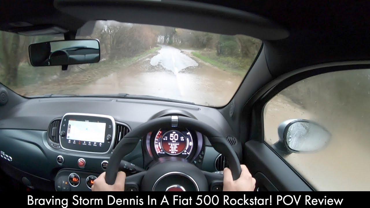 Braving Storm Dennis In A Fiat 500 Rockstar! POV Review