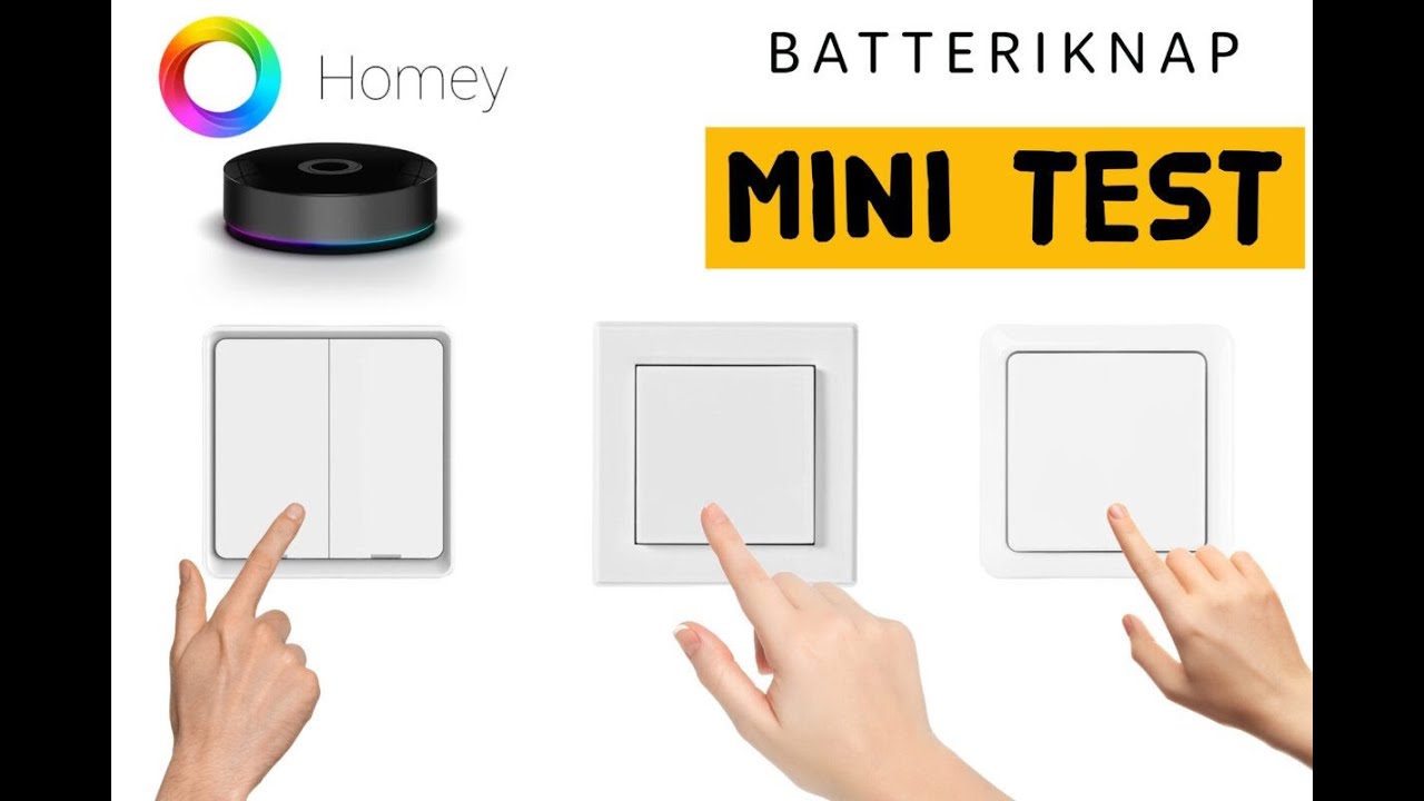 Batteriknap Homey Pro test