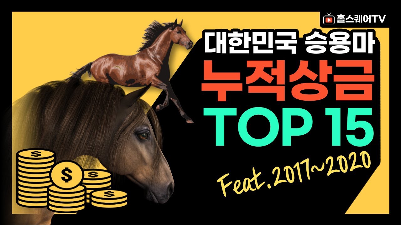대한민국 승용마 누적 상금 TOP 15 | Korea Sports Horse Ranking 15 Of Prizes Money
