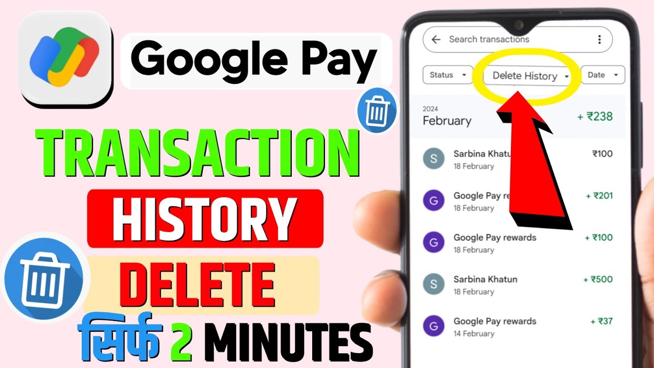 Gpay Ka Transaction History Kaise Delete Kare 2025 | How To Delete Gpay Transaction History | Gpay