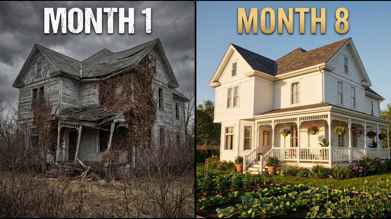He TURNED His Grandmother's Crumbling Rural Property Into A Thriving Homestead — Alone, 8 Months