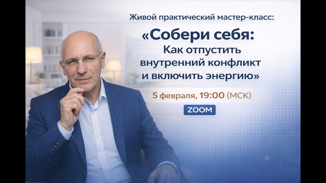 Практический мастер-класс: «Собери себя: Как отпустить внутренний конфликт и включить энергию»