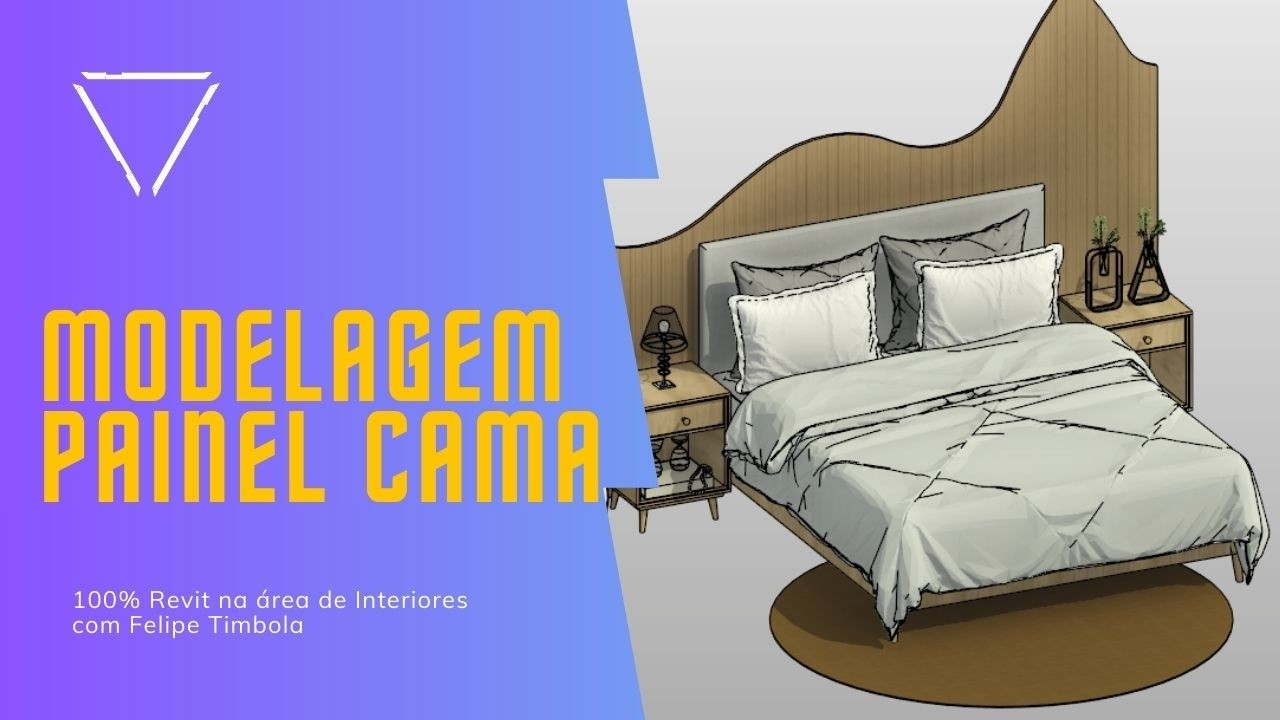 100% Revit na área de Interiores - Modelagem de Famílias - Dormitório
