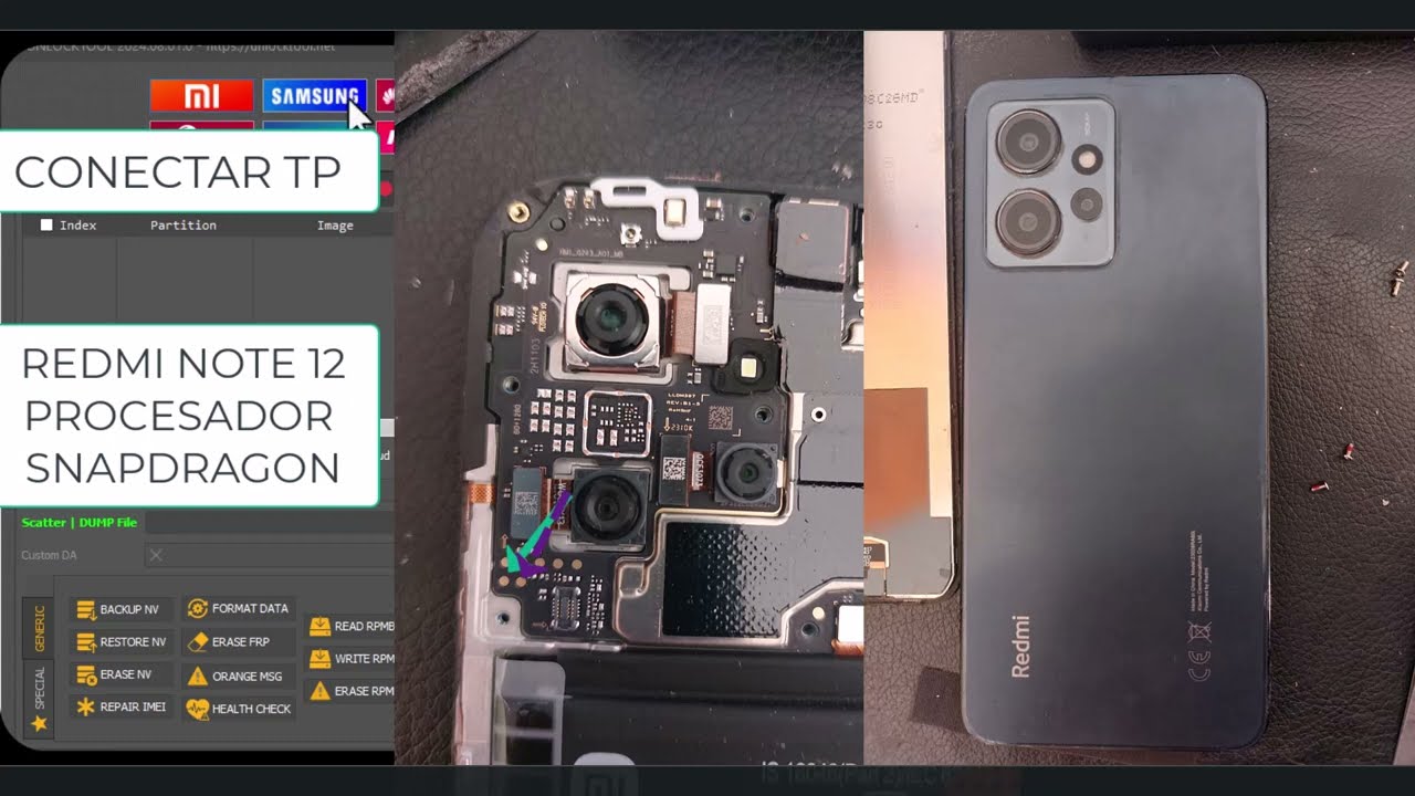 FRP REDMI NOTE 12 -||23028RA60l||-||SNAPDRAGON|| CON UNLOCKTOOL