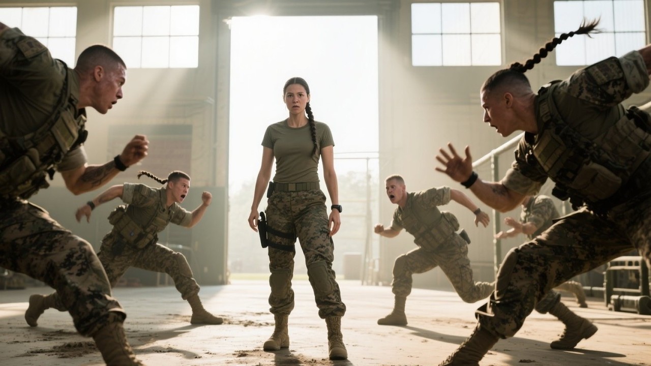The Marines Labeled Her Fragile—Until Their Female SEAL Commander Dropped Six Men in a Single Move