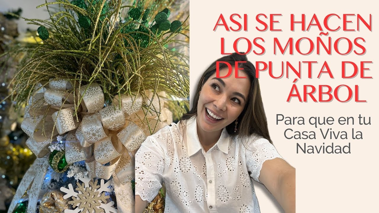 ¡ASÍ SE HACE UN MOÑO DE PUNTA DE ÁRBOL!
