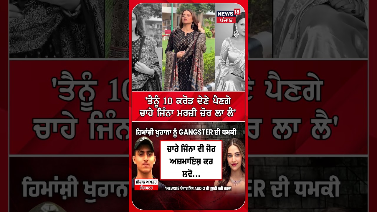 Himanshi khurana Threat | 'ਤੈਨੂੰ 10 ਕਰੋੜ ਦੇਣੇ ਪੈਣਗੇ ਚਾਹੇ ਜਿੰਨਾ ਮਰਜ਼ੀ ਜ਼ੋਰ ਲਾ ਲੈ'  #shorts | N18S