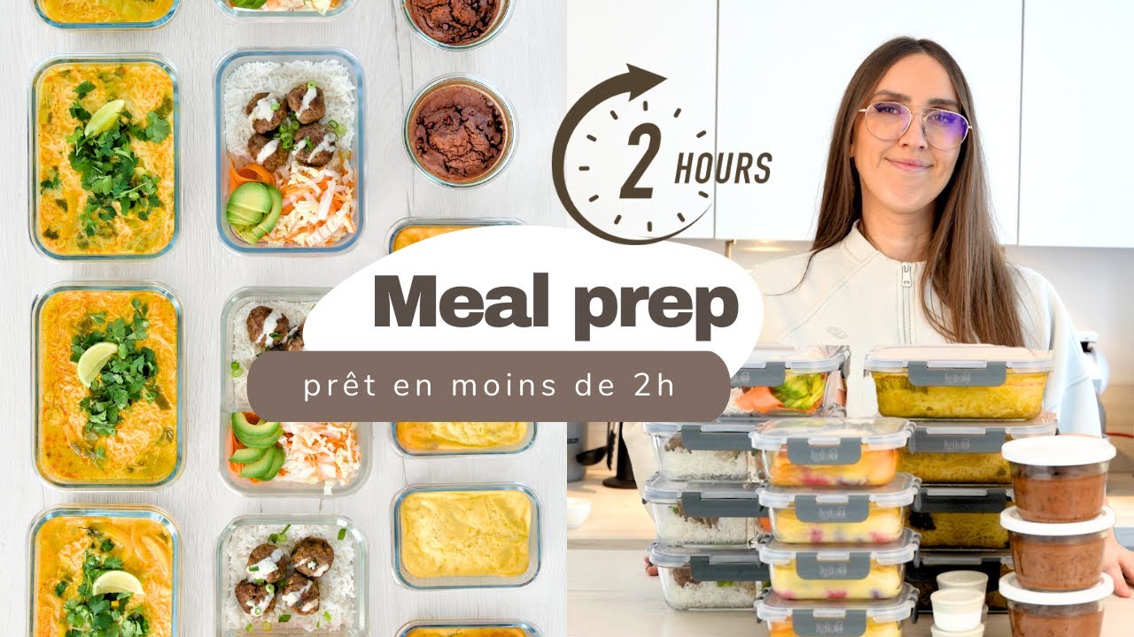 MEAL PREP HEALTHY | -35€ la semaine | Batch cooking simple & petit Budget✨