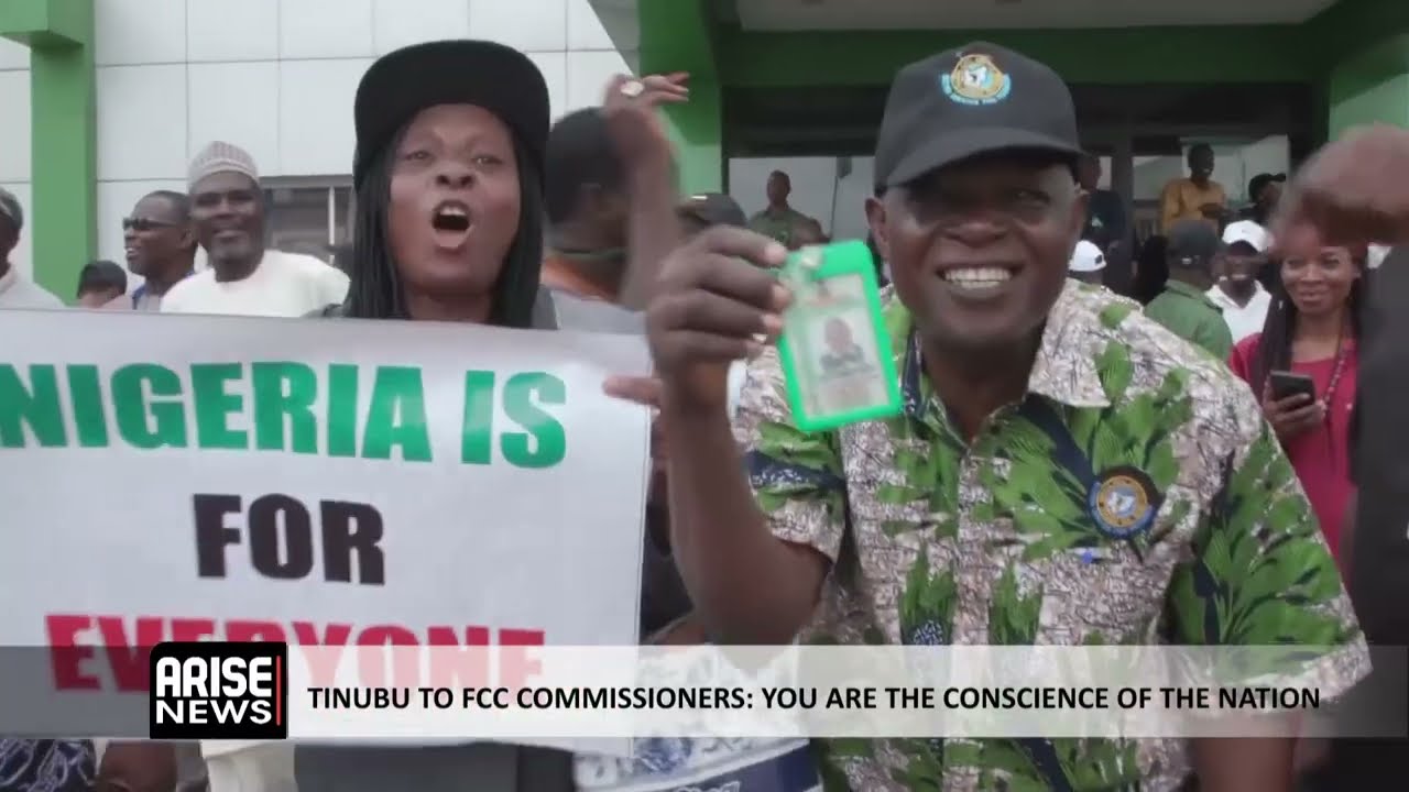 TINUBU TO FCC COMMISSIONERS: YOU ARE THE CONSCIENCE OF THE NATION