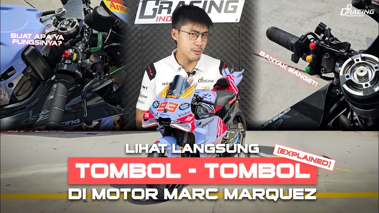 Tombol-Tombol Motor Ducati MotoGP Marc Marquez + Penjelasan DETAIL ‼️