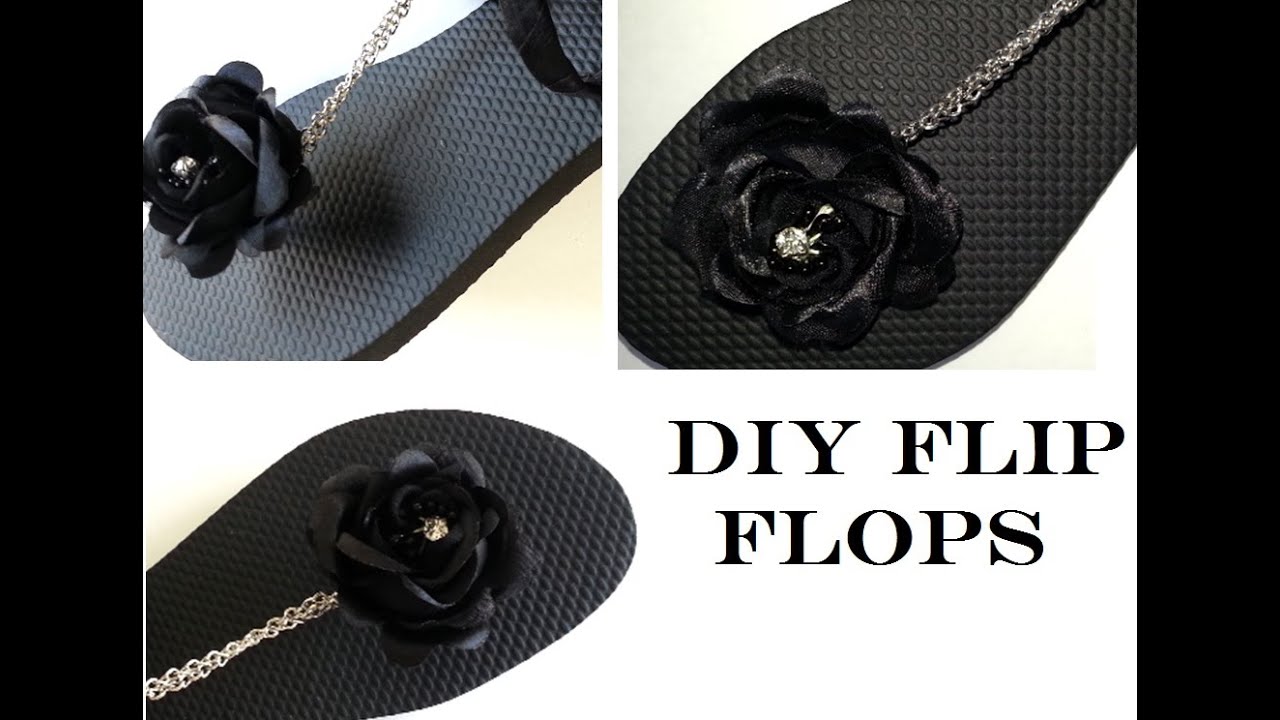 {DIY} Rose and Chain Flip Flop