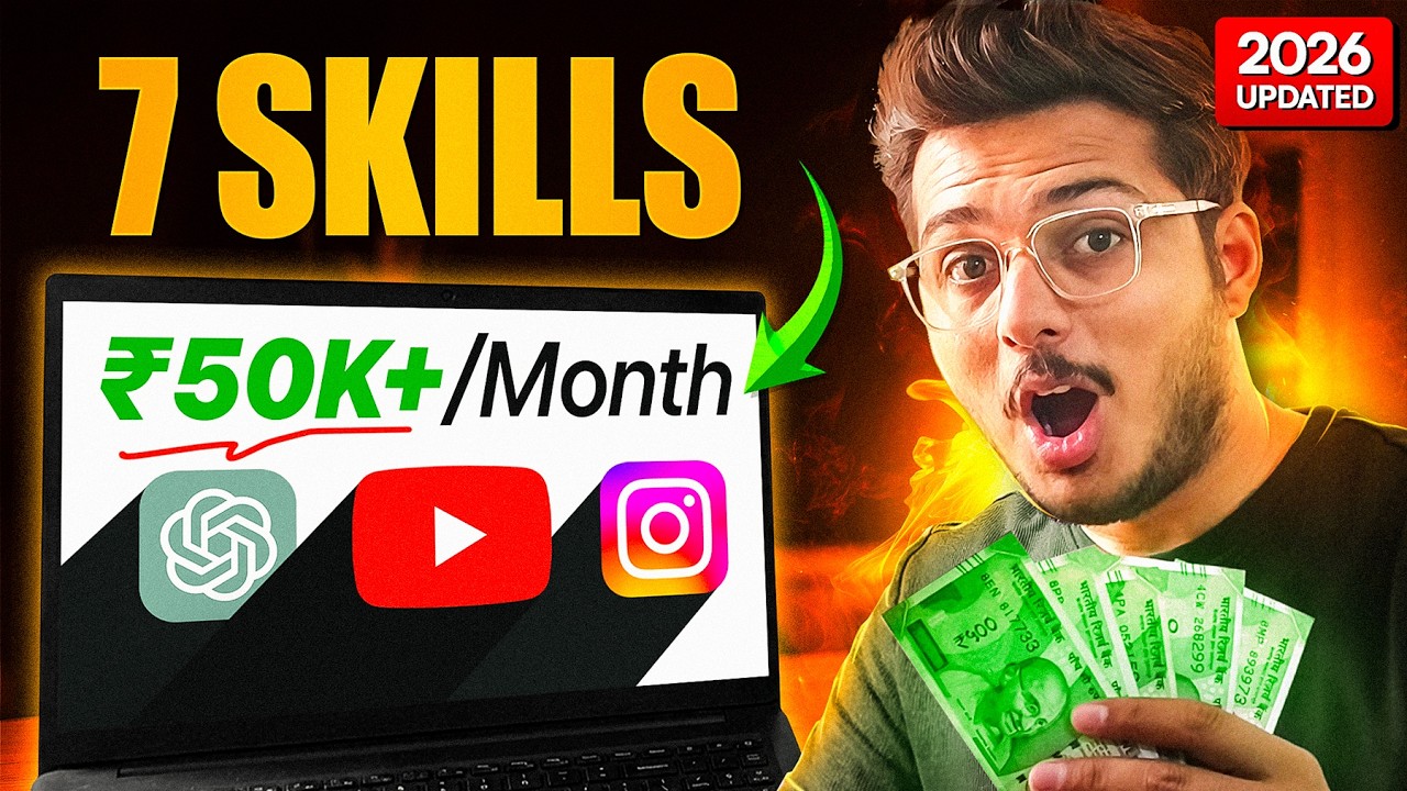 7 High Income Skills You Need to Learn in 2026🔥