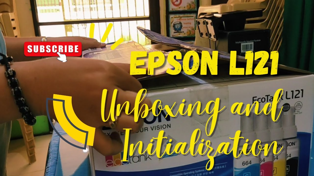 Unboxing and Initializing Epson L121