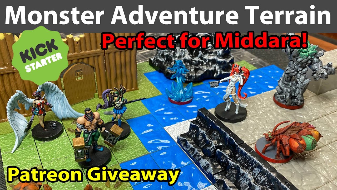Monster Adventure Terrain Kickstarter Perfect for Middara!