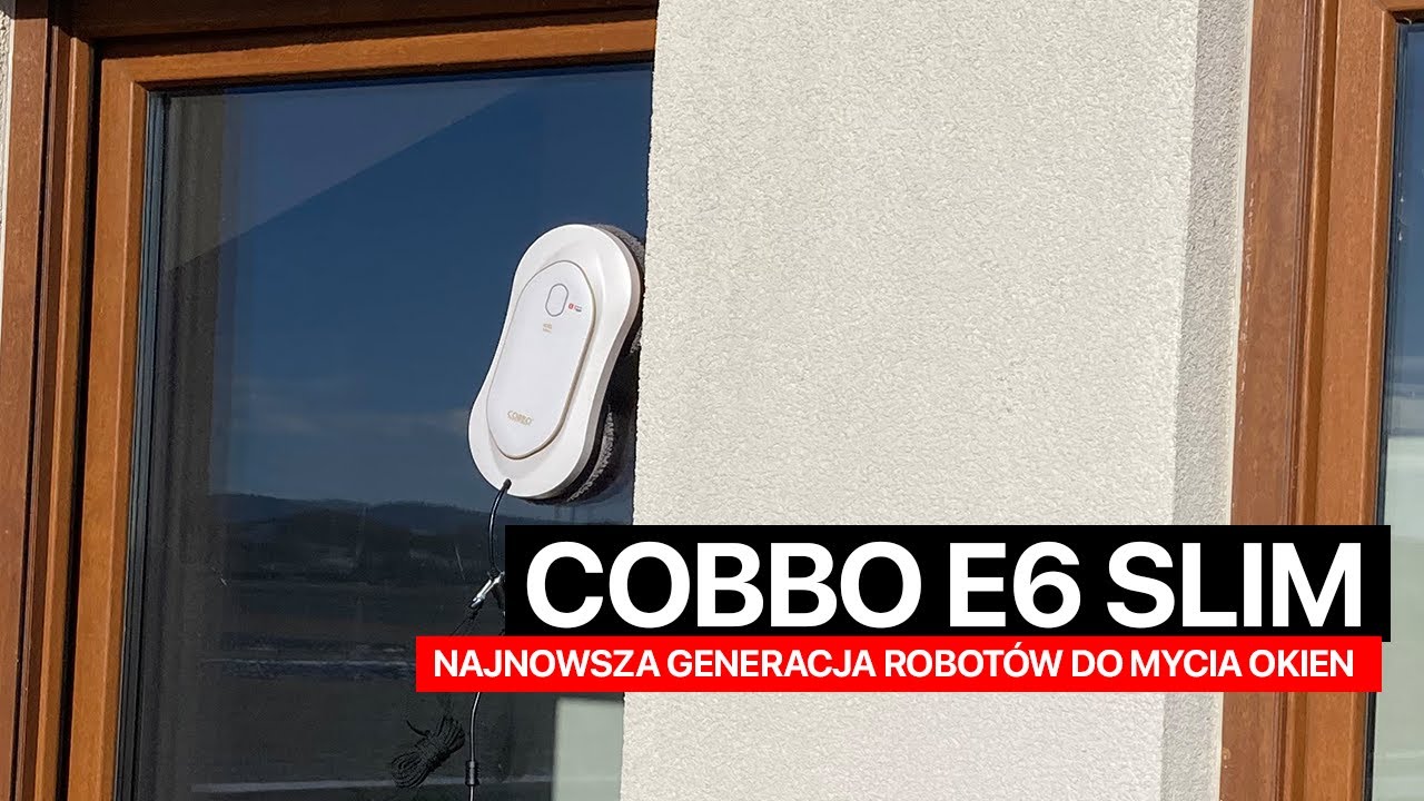 NOWOŚĆ - Robot do mycia okien COBBO e6 slim - z podw&oacute;jnym spryskiwaniem!