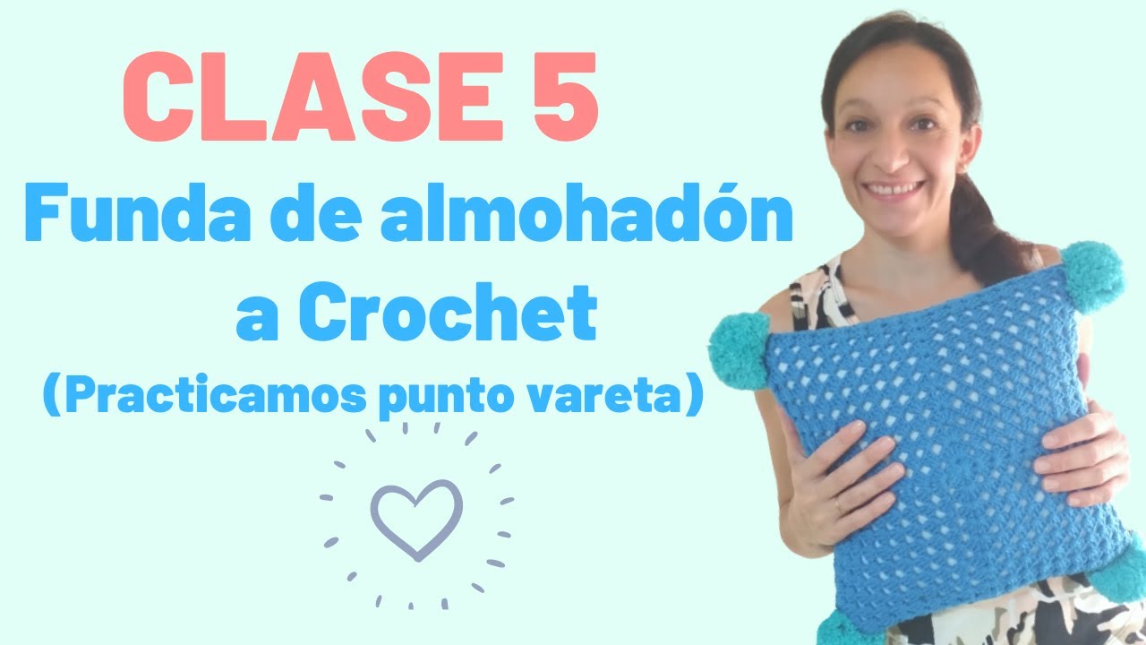 Cómo hacer una funda de almohadón a crochet super fácil
