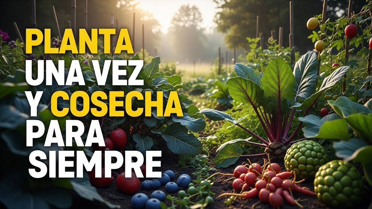 PLANTA Estos 14 Cultivos PERENNES 🌱 que Producen Alimentos por D&Eacute;CADAS