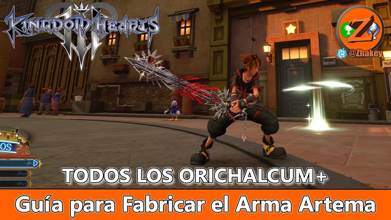 Kingdom Hearts 3: ARMA ARTEMA - Localización de TODOS los ORICHALCUM+ ¡¡La Mejor Llave Espada!!