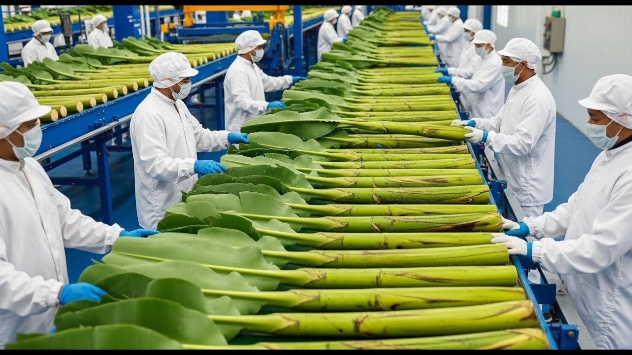 Inside a High-Tech Banana Stem Factory You’ve Never Seen Before