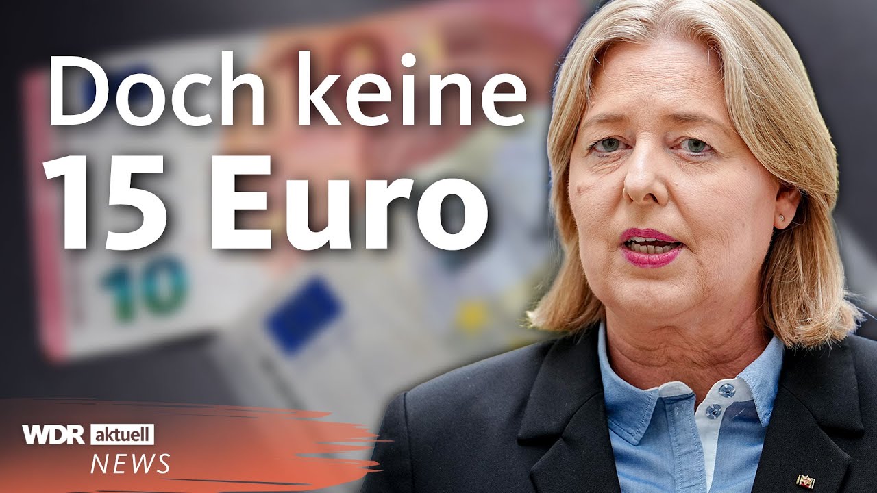 Mindestlohn wird erh&ouml;ht auf 14,60 Euro bis 2027  | WDR aktuell