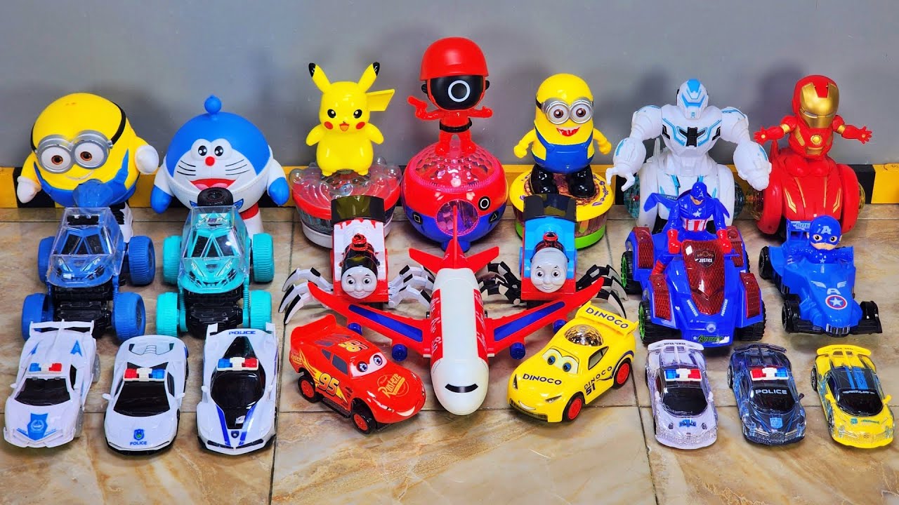 Pasukan Choo Choo Charles Berkumpul Thomas Exe Lightning Mcqueen Tayo Robot-Robot Joget Pesawat dll.