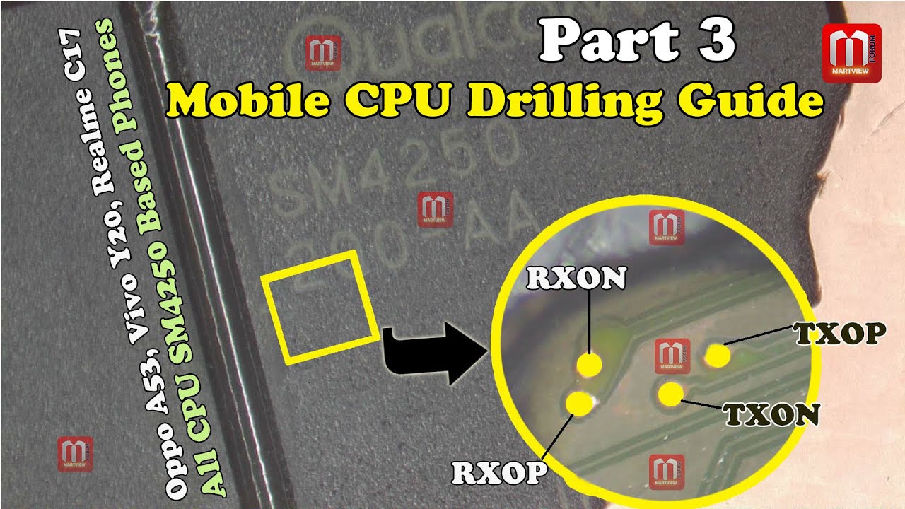 🔴 Mobile CPU Drilling Guide To Find ISP Pinout For Unlock Or Repair Part 3