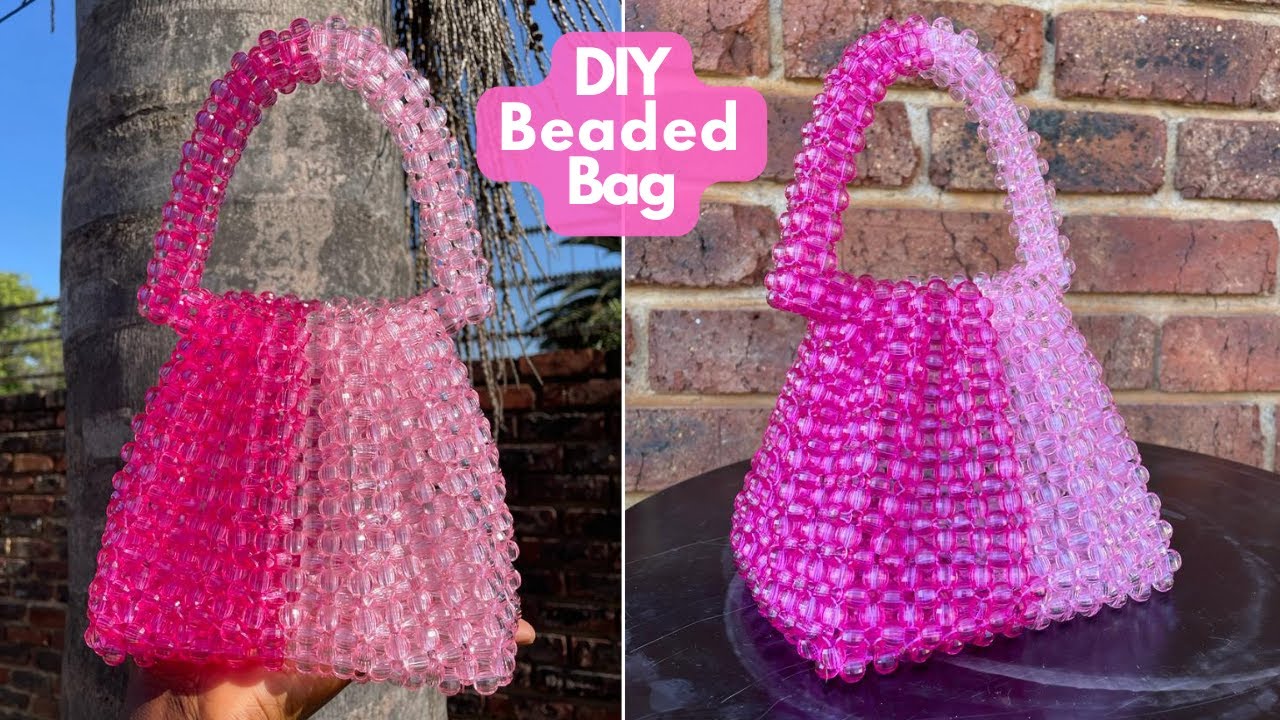 DIY BUSKET BEADED BAG // HOW TO MAKE A BEADED BAG // BEGINNER FRIENDLY // BEADED DIY