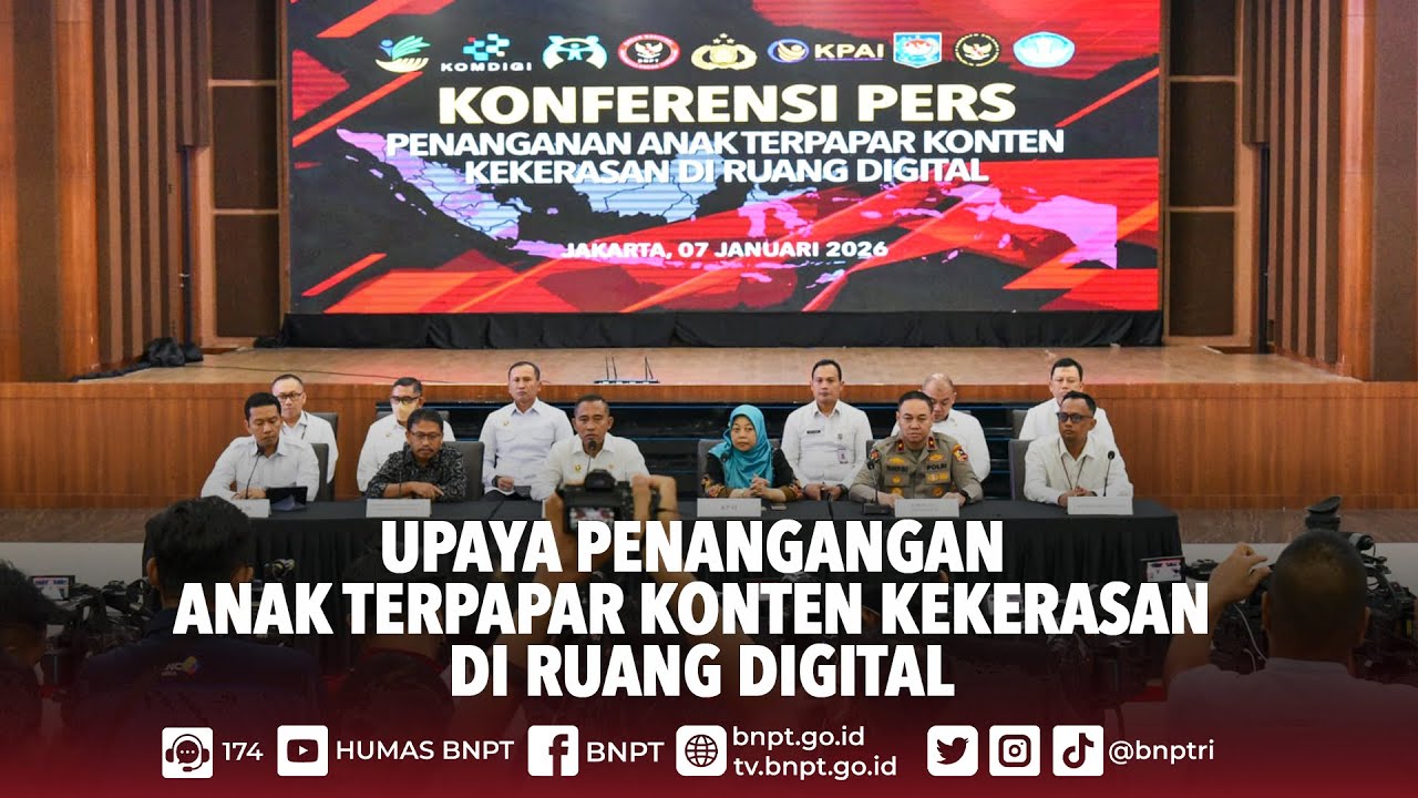 [BERITA] BNPT Sinergikan Kementerian/Lembaga Tangani Anak Terpapar Konten Kekerasan di Ruang Digital
