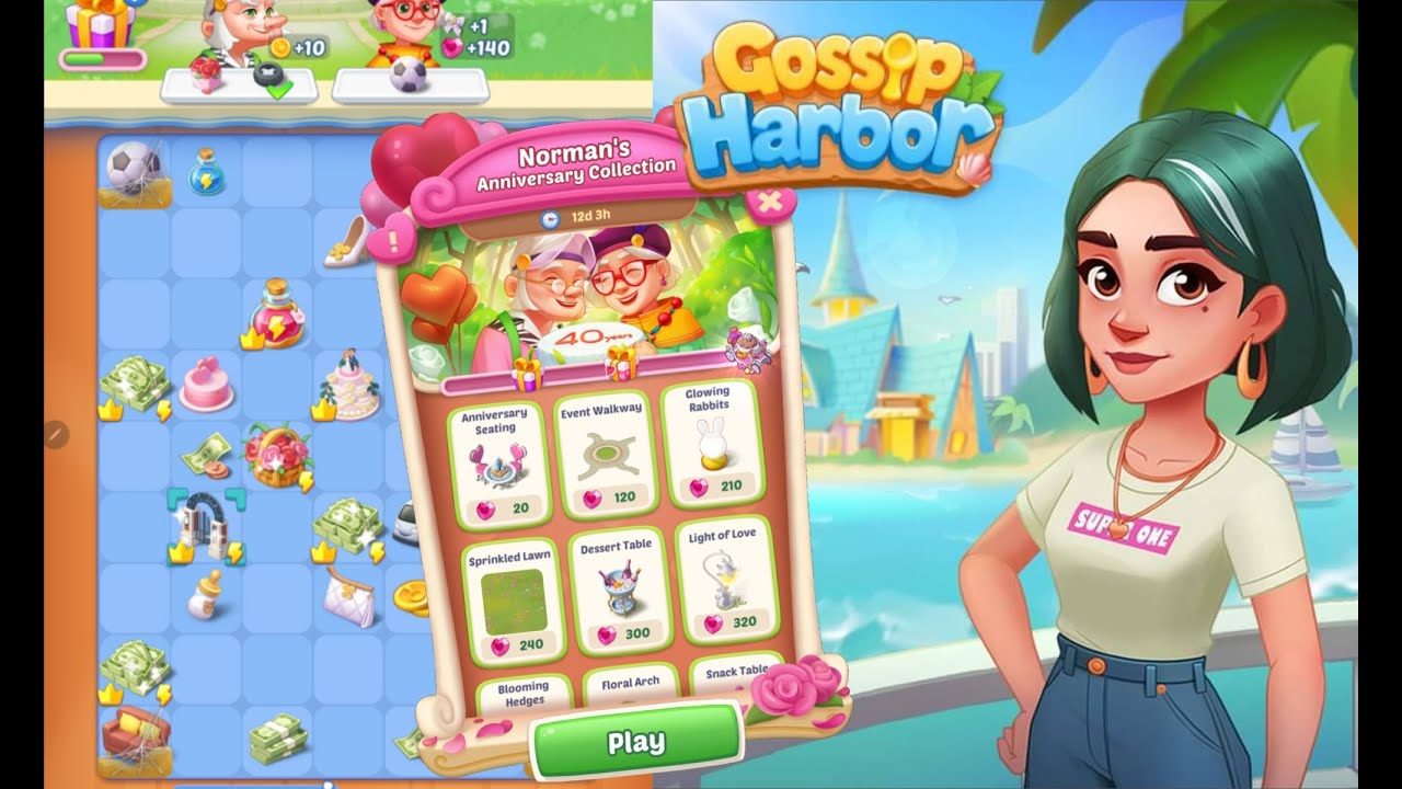 Gossip Harbor : Merge Game /🌹🥿Norman's Anniversary Collection💍🧁