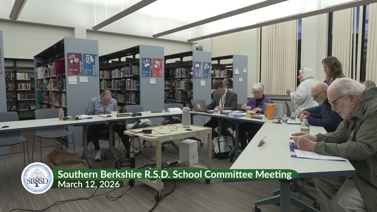 Southern Berkshire R.S.D. School Committee Meeting, March 12, 2026
