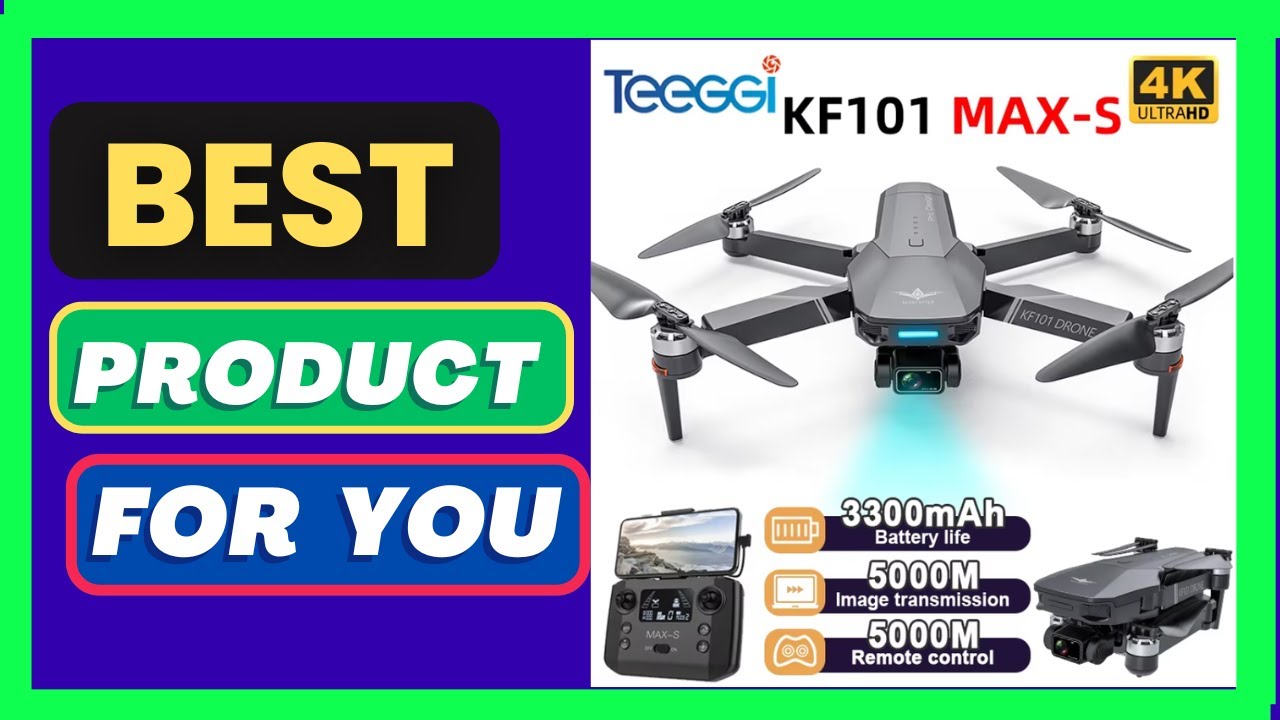 Teeggi KF101 Max-S GPS Drones With 4K