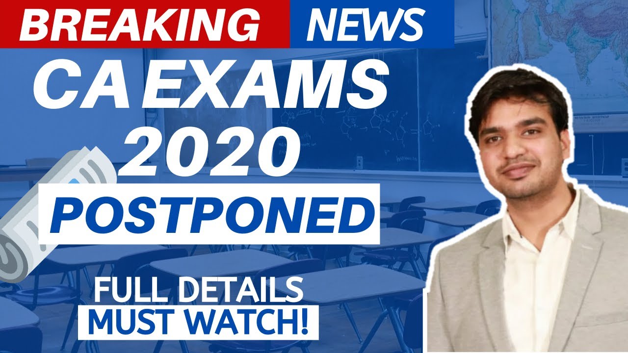 BREAKING NEWS | ICAI EXAMS Postponed | CA Ankit Lilha | Lilha Education Centre