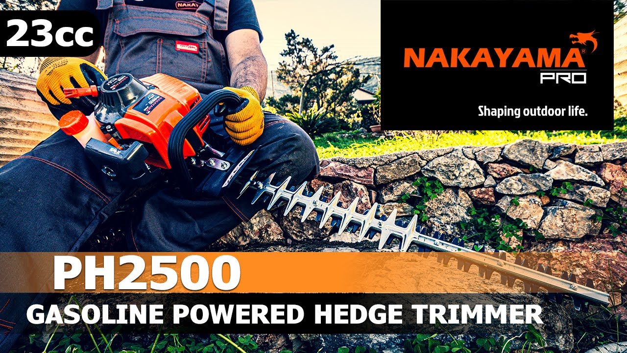 GASOLINE POWERED HEDGE TRIMMER 23CC | NAKAYAMA PRO (PH2500)