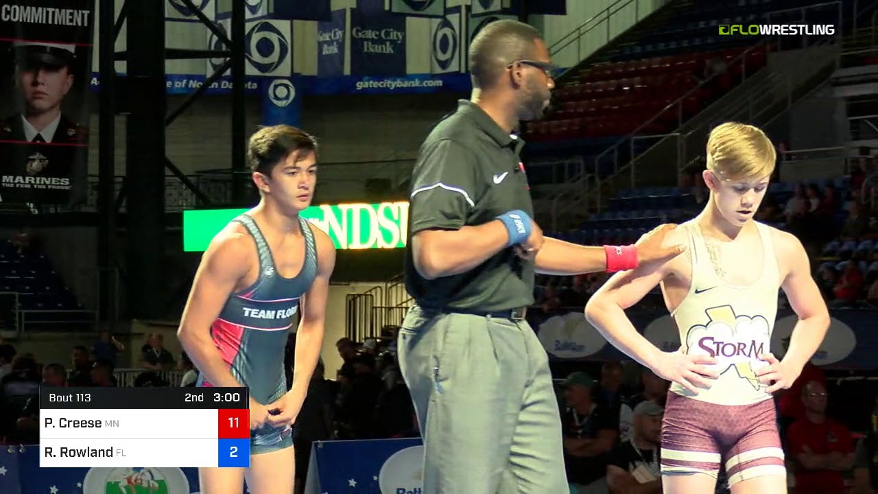 2018 USMC-USAW Cadet & Junior GR Nationals/Junior 113 Finals - Paxton Creese (MN) Vs. Ryan Rowland