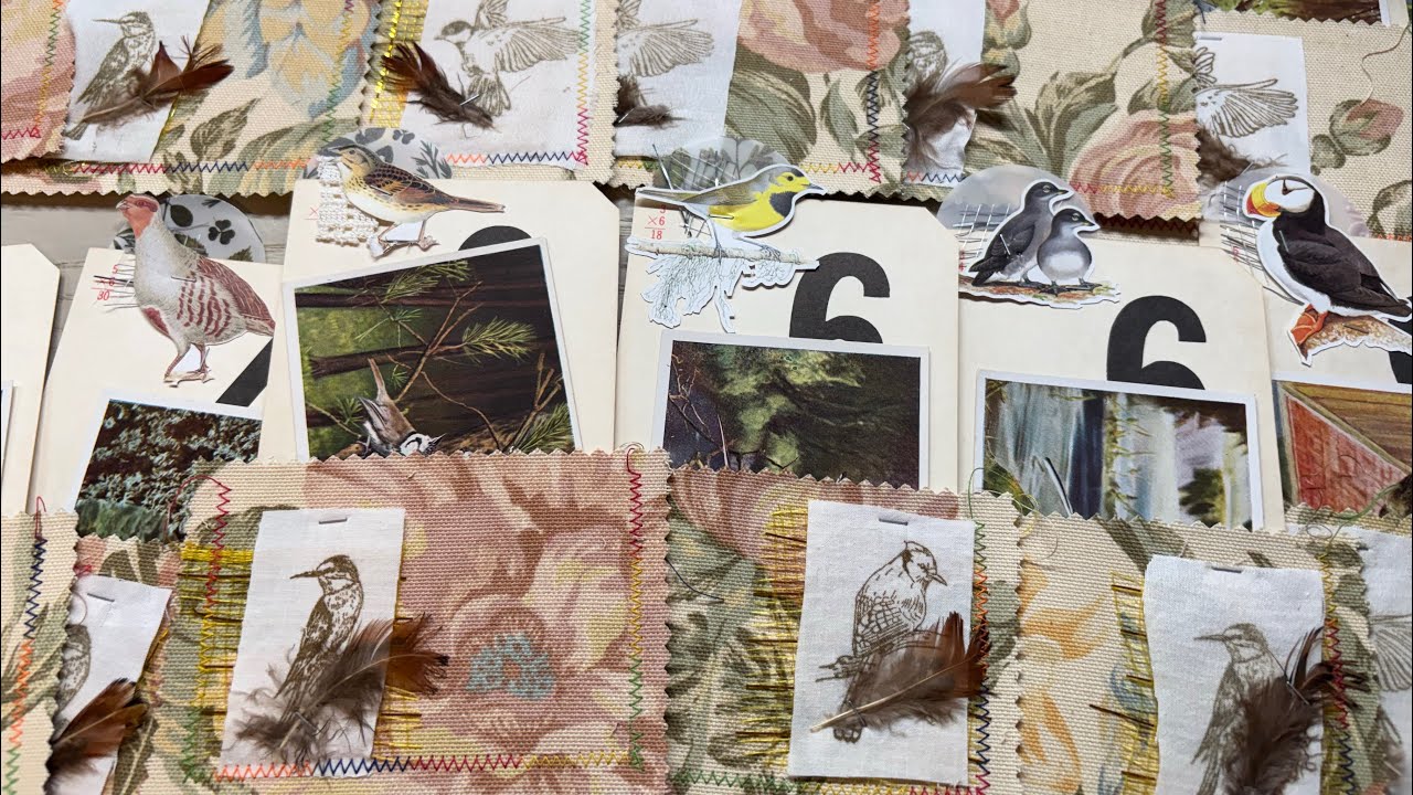 Amazing unboxing | vintage fabric bird pocket SO MANY