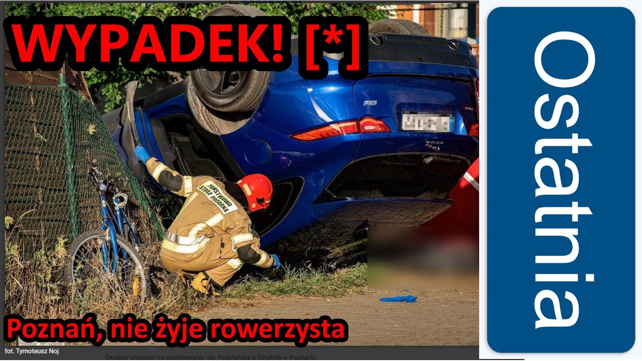 Zapalmy ZNICZ DLA ROWERZYSTY [*] - wypadek na Ostatniej | VLOG z Grubym #85 | x Popej