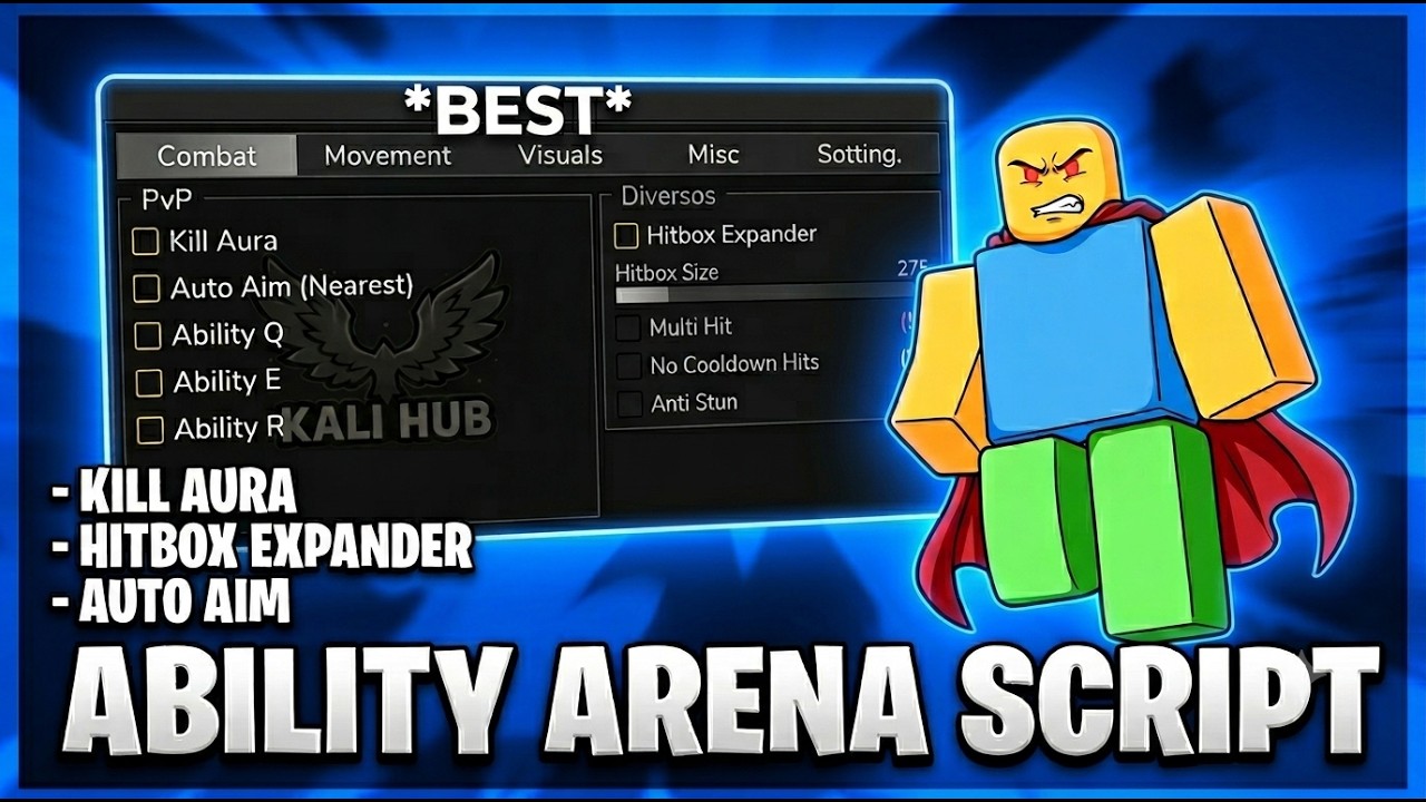 Ability Arena Script &ndash; HITBOX EXPANDER, KILL AURA, NO HIT COOLDOWN, ANTI STUN, FAST HITS (BEST)