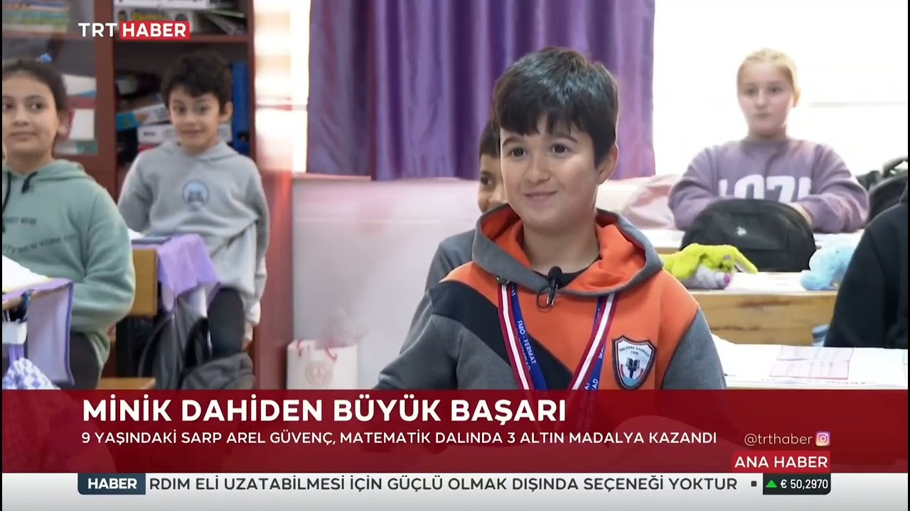T&uuml;rkiye's little math prodigy; Sarp Arel G&uuml;ven&ccedil;