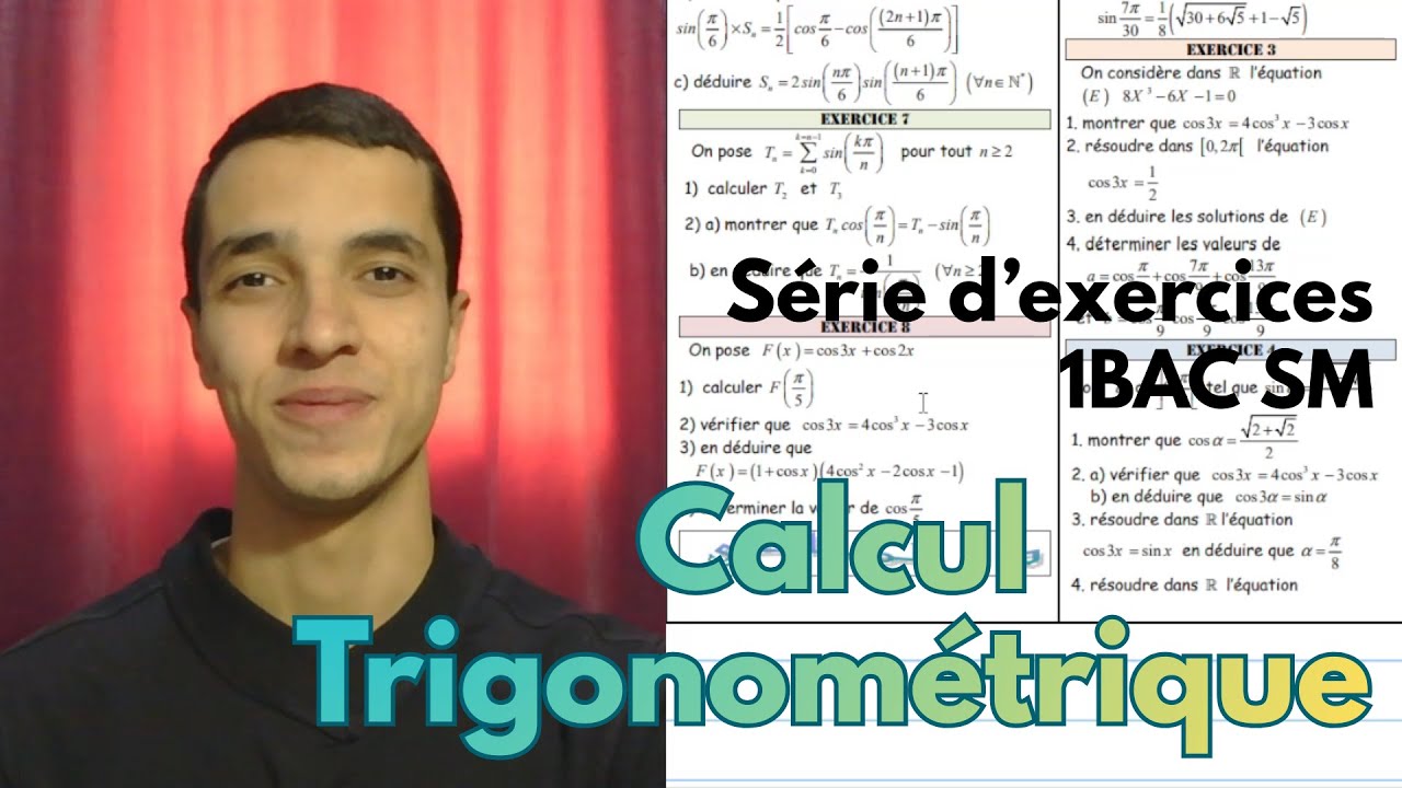 🔥Calcul Trigonométrique - Série d'exercices 1BAC SM