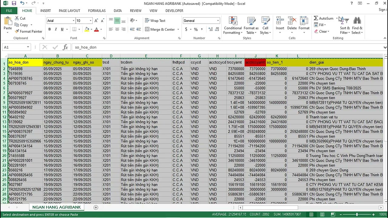 Hướng dẫn kế toán phương pháp lấy chứng từ ngân hàng từ file Excel sao kê dành cho mọi trình độ !