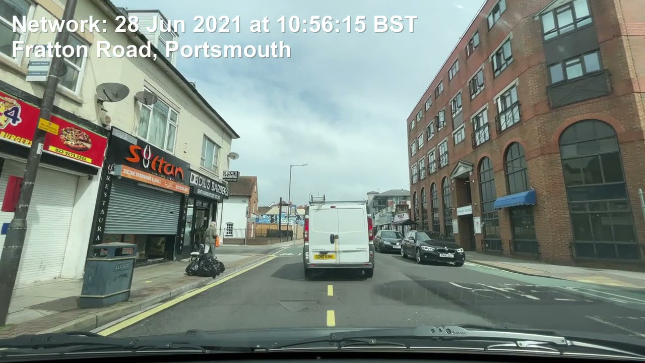 driving to Asda on 28th June 2021 under an overcast humid day in Portsmouth Uk ~ ASMR in a car