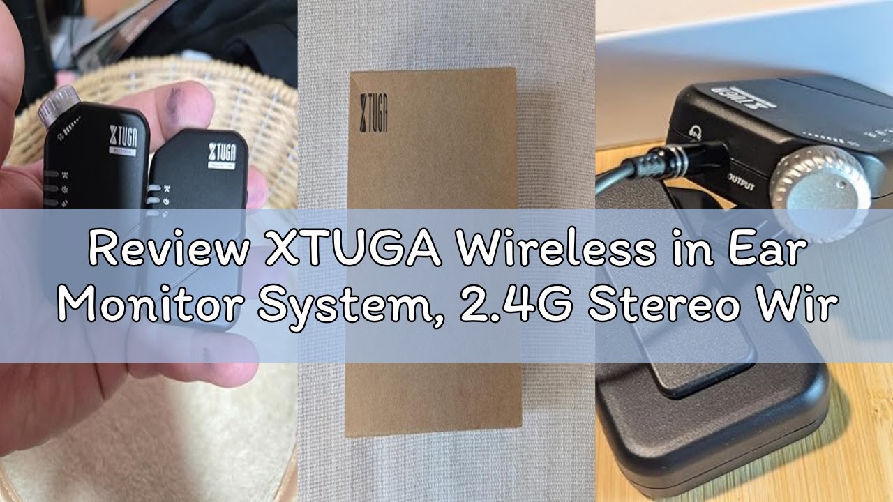 Review XTUGA Wireless in Ear Monitor System, 2.4G Stereo Wireless IEM System with Low Latency, One T