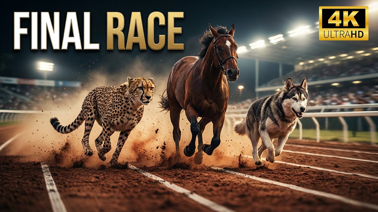 ANIMAL RACE Tournament: 30 Fastest Species | Cheetah vs Horse vs Husky (Survival Final)