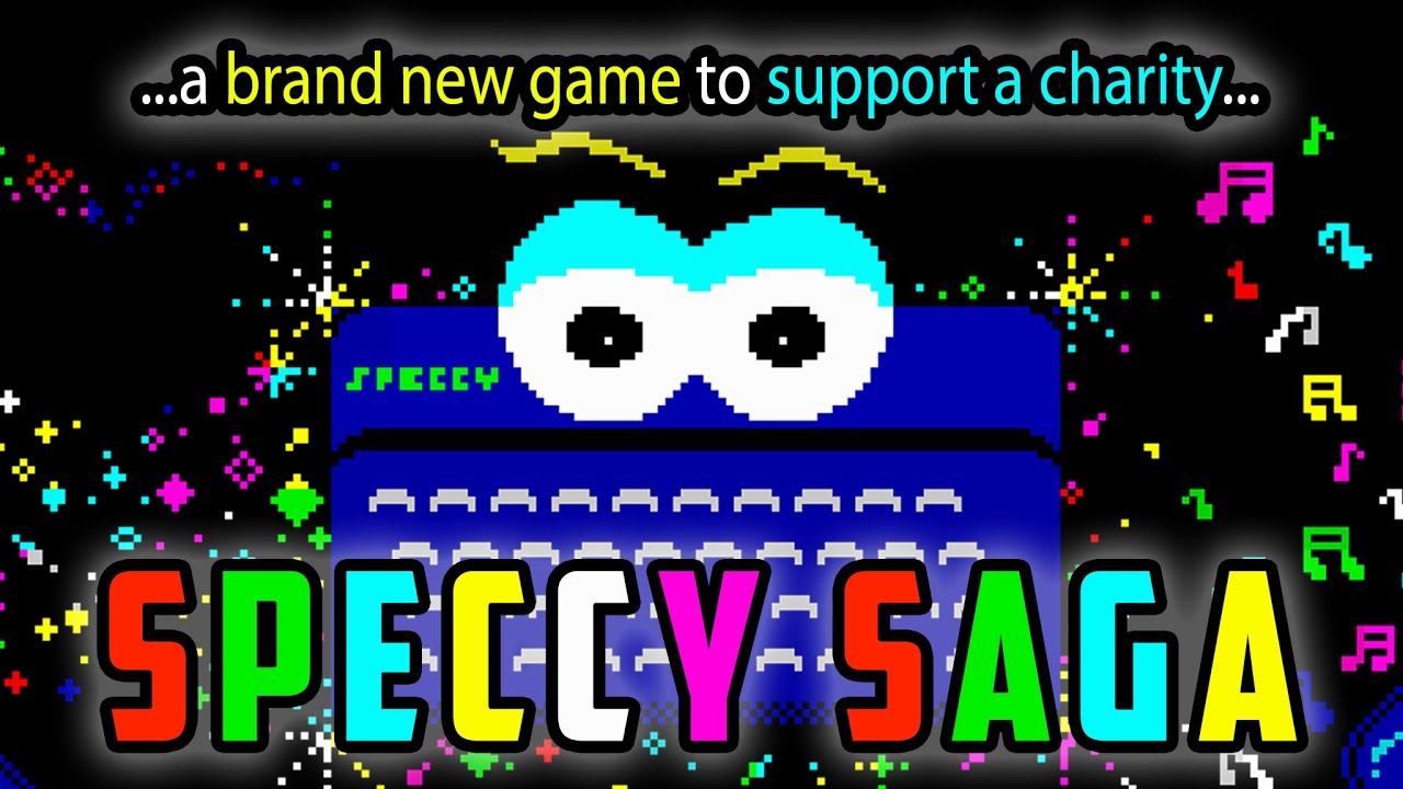 Speccy Saga - brand new on the Sinclair Spectrum and for charity running on the MiSTer FPGA