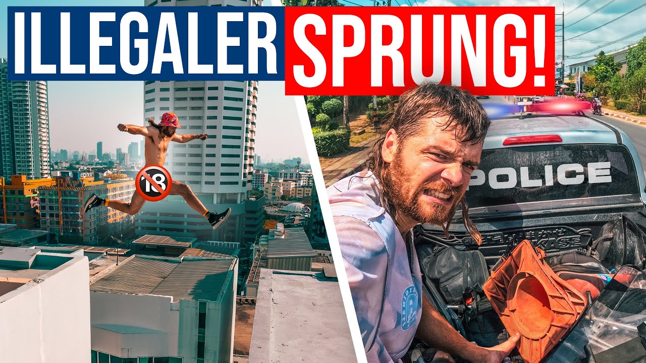Wir m&uuml;ssen aufs POLIZEI-Revier! | Lost Place Mission FAILED & Spr&uuml;nge auf den D&Auml;CHERN Bangkoks! 🇹🇭