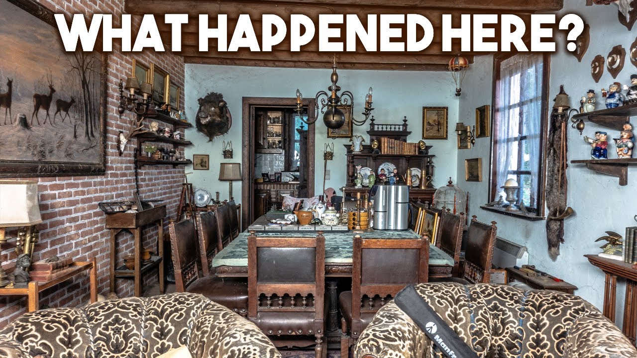 Fully-furnished ABANDONED cottage of a Belgian seducer (WHAT HAPPENED HERE?)