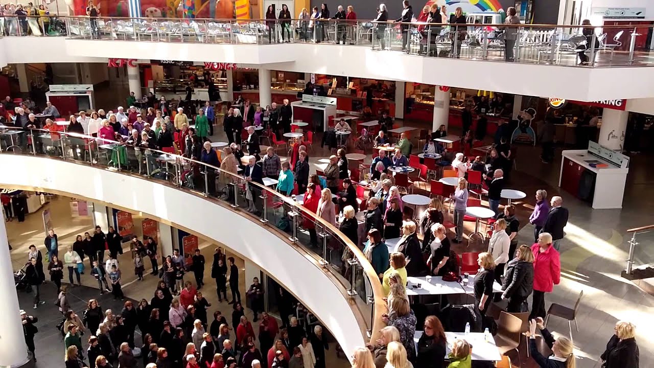 Flash mob at St Enoch Centre Glasgow