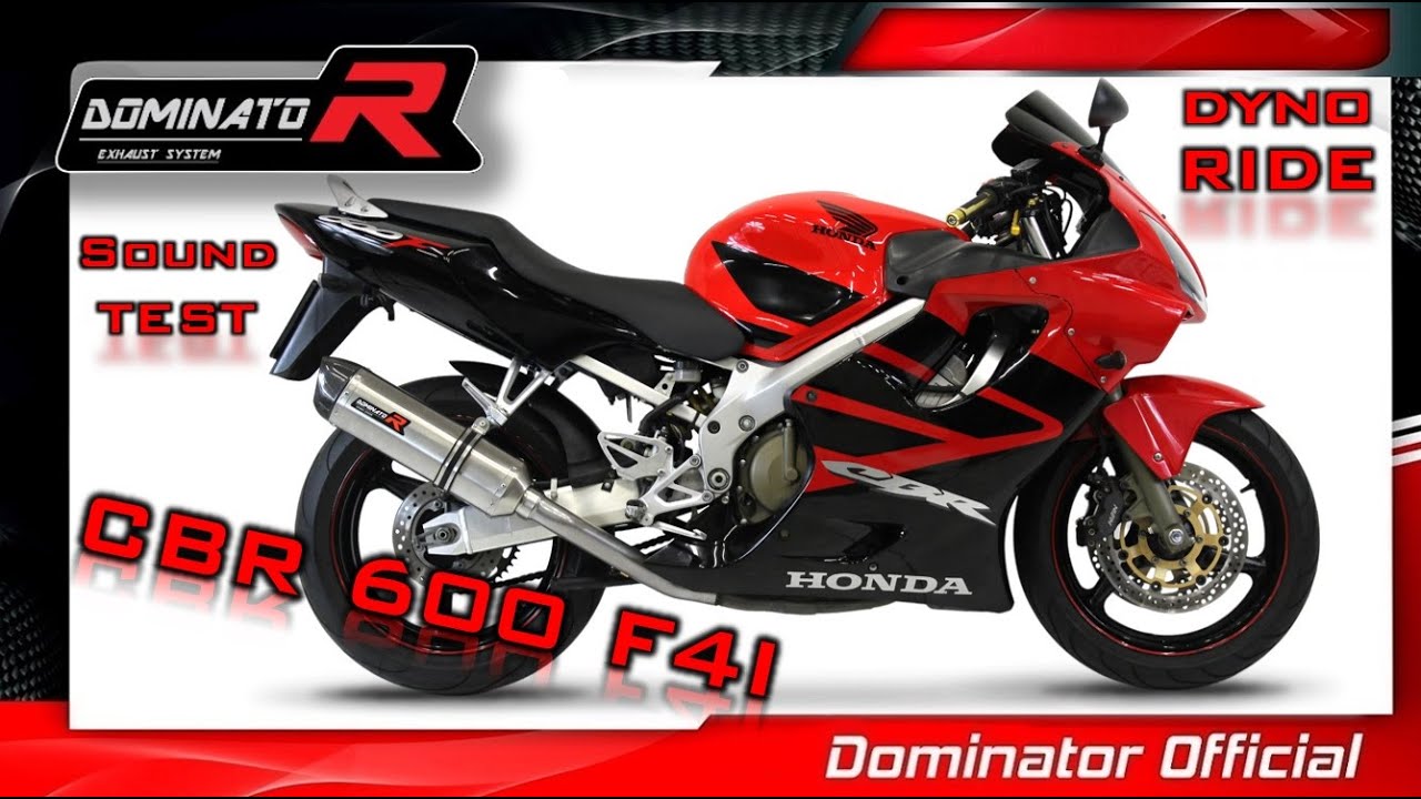 Honda CBR 600 F4i 2004 💥 Dyno 🔥 Pure Sound 🔊 Dominator Exhaust System 🎧HQ Sound⚡Exhaust Compilations