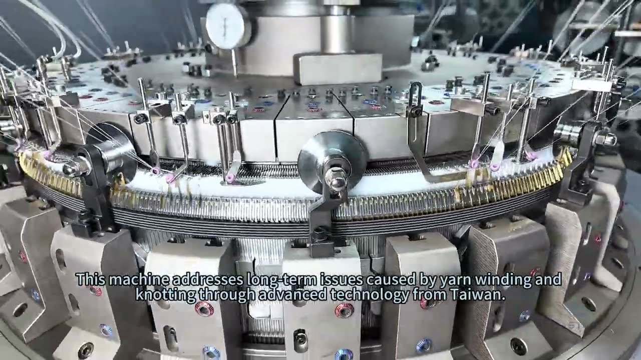34&rdquo; 12G 1272T 56F double jersey loop cut circular knitting machine#eastino #circularknittingmachine